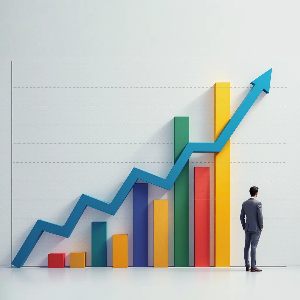 Gráfico de crecimiento de empresas